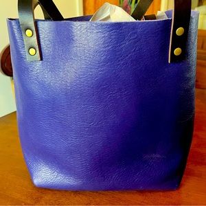 Portland Leather Goods medium tote in Violet